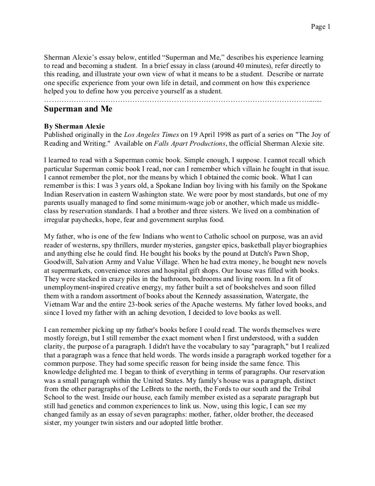 superman and me thesis